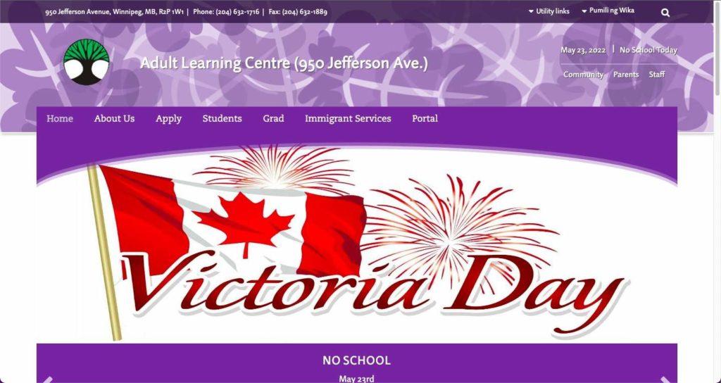 Seven Oaks Adult Learning Centre Homepage